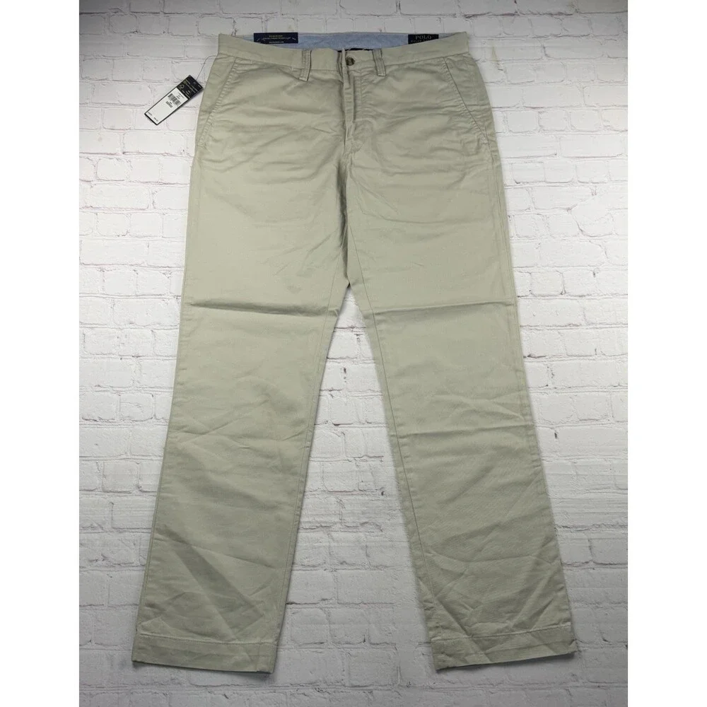 NWT Polo Ralph Lauren Men’s 32/32 Stretch Classic Fit Twill Chino Pants Khaki